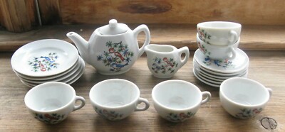 Vintage Japan Mini Toy China Tea Set 20 pc teapot creamer cups