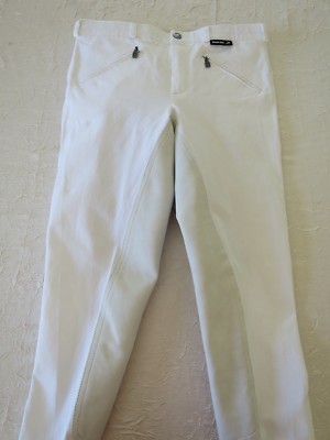 Pantalon D'équitation Blanc Euro-Star Homme - Taille F44 (US32) - Neuf