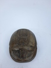 RARE ANCIENT EGYPTIAN ANTIQUE Statue of Stone Scarab Luck Hieroglyphic
