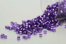 Miyuki Delicas 11/0 Silver lined Lilac Seed Beads DB-1347