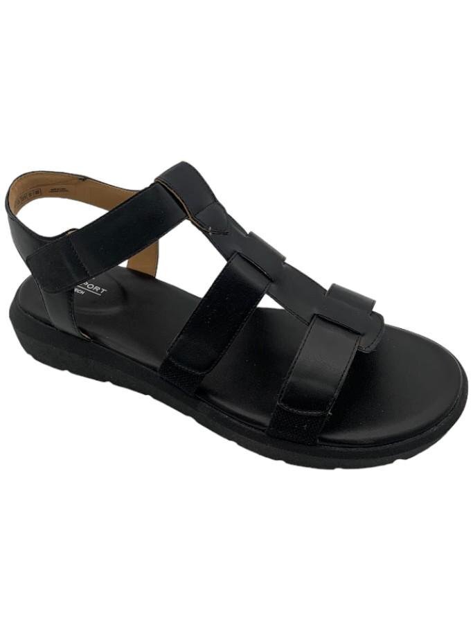 Rockport T-Strap Fisherman Sandals Abbie Black 6990₽