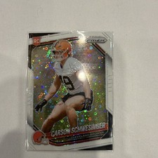 2025 Panini Prizm Disco Prizm Rookie Carson Schwesinger #384 Browns Football NFL