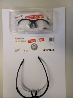 Lettura Bifocal Schutzbrille mit Lesehilfe Brille 3,0 dpt