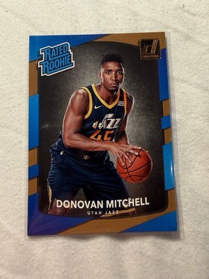 2017-18 PANINI DONRUSS DONOVAN MITCHELL ROOKIE UTAH JAZZ #188