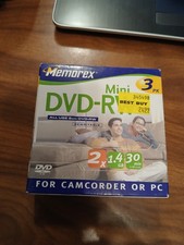 New Sealed Memorex Mini DVD-RW 3-Pack