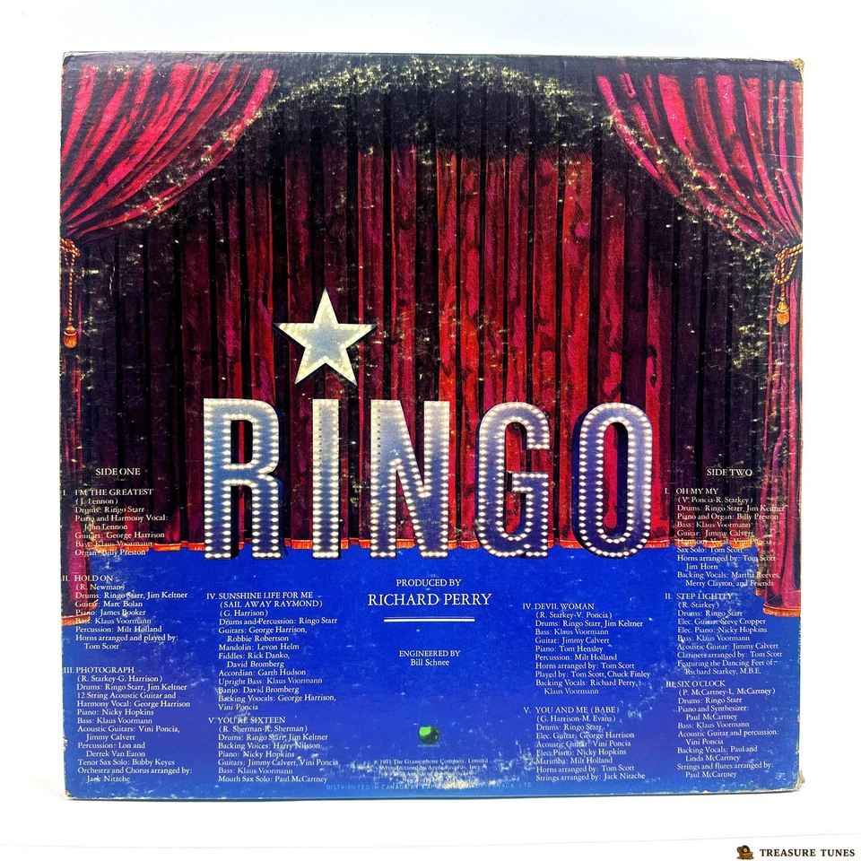 Ringo Starr – Ringo Vinyl (LP, Album) 1973 SWAL 3413 - Image 3 of 4
