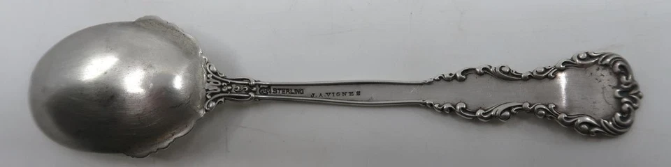 Antigua cuchara de helado individual REVERE de plata esterlina internacional, 5 3/4" Foto 4 de 4