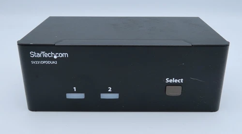 StarTech 2 Port KVM Switch w/ Dual DisplayPort, Audio/USB 4K 60Hz (SV231DPDDUA2)