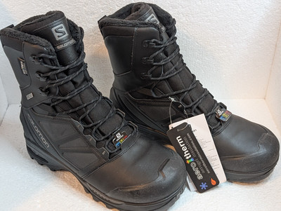 SALOMON Men's Toundra Pro CSWP Waterproof Snow Boot - 11 - Black, Brand New