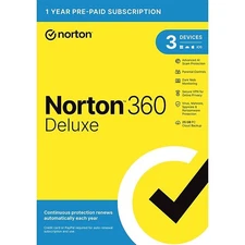 Norton 360 Deluxe Antivirus/Internet Security for 3 Device - 12 Month