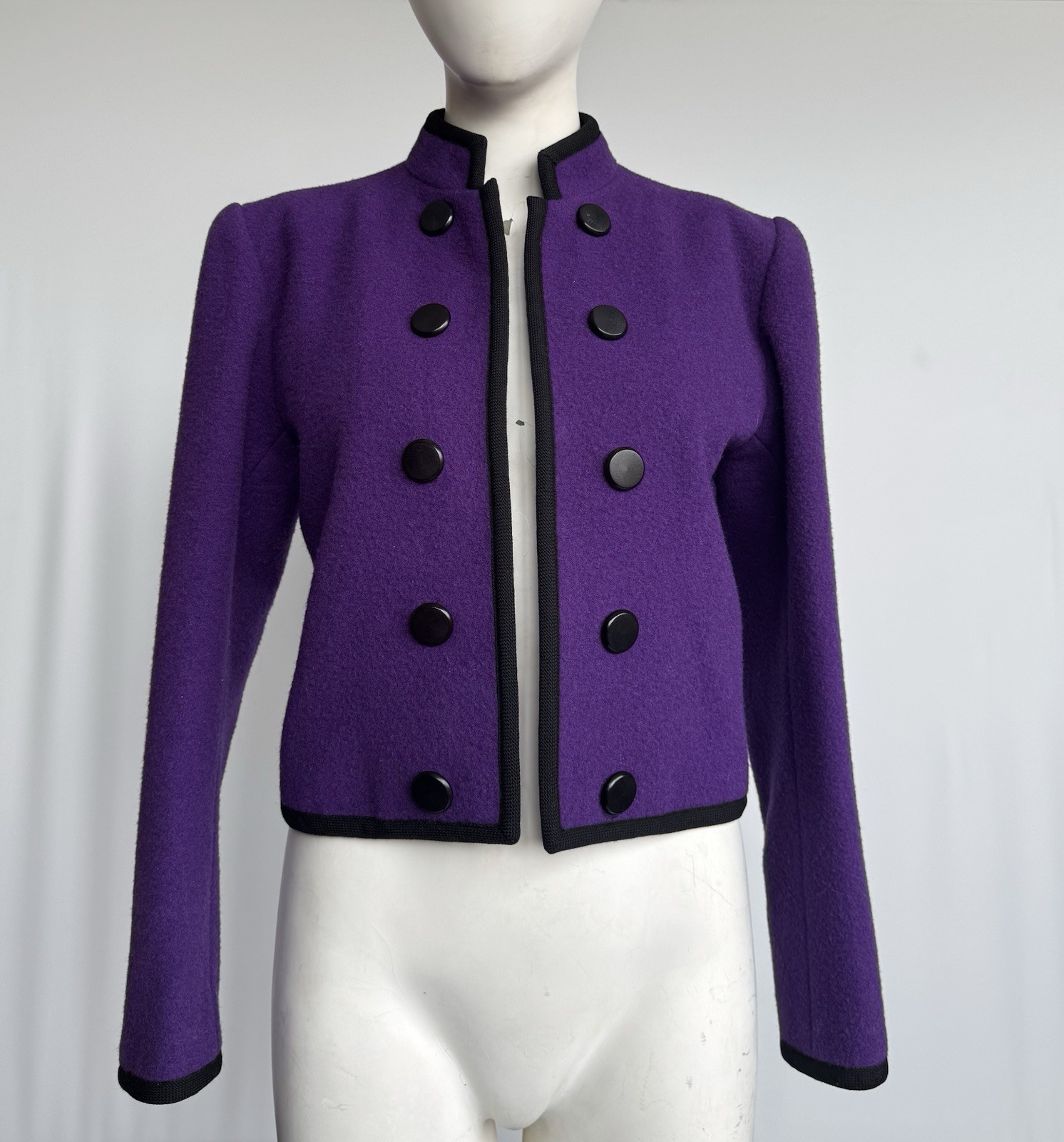 Giacca lana Yves Saint Laurent [Rive Gauche] vera vintage anni 80 90 36 UK6 8