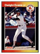 Dwight Evans 1989 Donruss #240 Boston Red Sox VTG Baseball *326