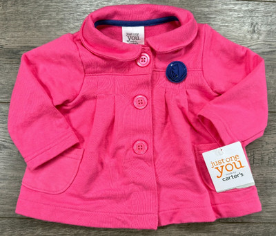 Baby Girl Clothes New Just One You Carter's 6 Month Pink Jacket