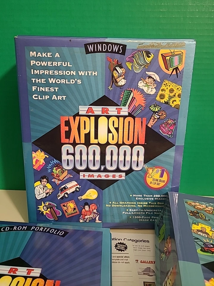 NOVA Art Explosion 600,000 Images Clip Art Software 29 CD-ROMS For Windows - Image 2 of 4