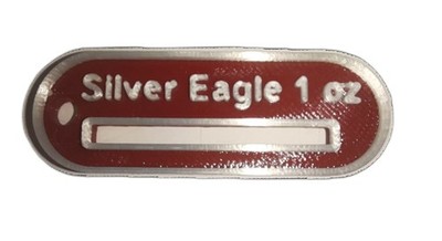 Silver Eagle Coin Gauge Tester Red 