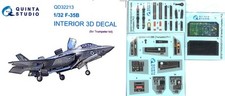 Quinta Studios 1/32 F-35B LIGHTNING II 3D DECAL COLORED INTERIOR SET Trumpeter