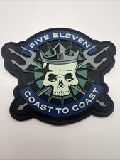 5.11 Tactical Coast To Coast Patch Trident Skull Navy