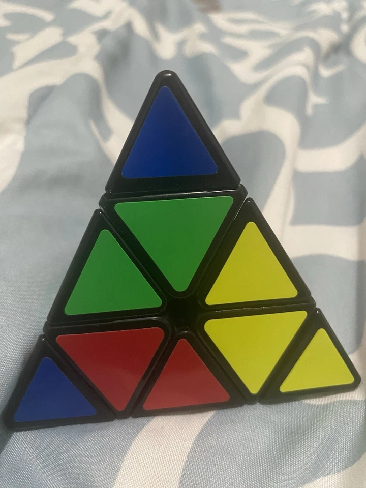 Rubiks Cube Triangle Pyramid Shape 4x4x4 Red Blue Green Yellow Strategy Game 🧊 - Image 3 of 4