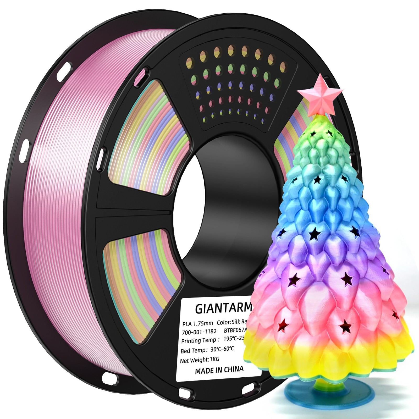 【Acquista 5 Numero 3】Nuovo filamento stampante 3D GIANTARM 1KG 1.75MM PLA HS-PLA PETG TPU foto 5