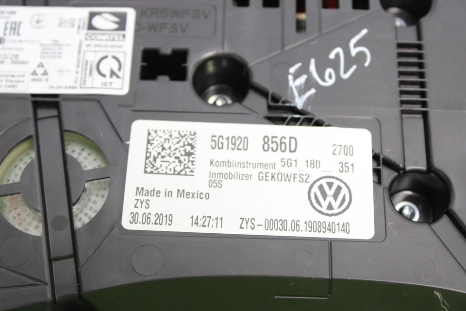 VOLKSWAGEN GOLF GTI 2018-2021 VELOCÍMETRO CUADRO DE INSTRUMENTOS OEM Foto 4 de 4