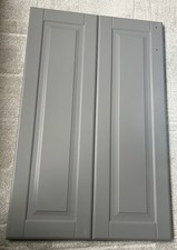 IKEA BODBYN doors for corner base cabinet - dark grey - with handle holes