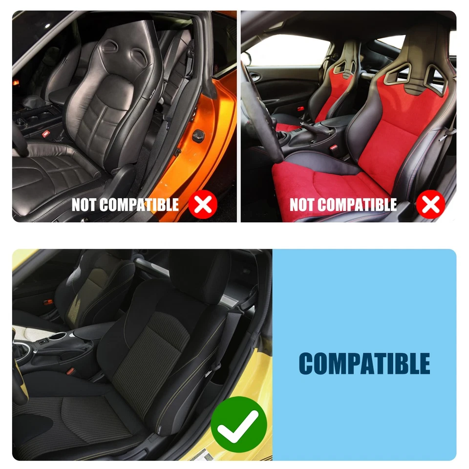 for Nissan 350Z 370Z Full Set Leather Car Seat Covers 2-Seats Front Protectors Foto 2 de 4