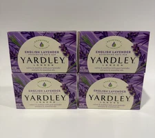 SET OF 4 Yardley London English Lavender Bar Soap 4.25 oz each