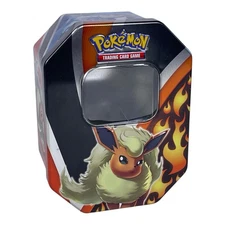 *EMPTY TIN Nintendo Pokemon TCG V Eevee Orig Evolutions Flareon Jolteon Vaporeon