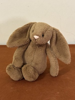 Jellycat Small Nutmeg Bunny BNWOT Warm Brown Chocolate Nuts Rabbit Rare Retired