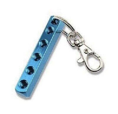 OFNA Racing Glow Plug Key Ring - Blue - Holds 5 Standard Plugs (51000)