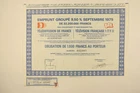 TF1 LOAN GROUP OF 9.50% SEPTEMBER 1975 BOND OF 1000 FRANCS 1975