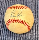 Nolan Ryan autographed baseball - Inaugural  Hal Brooks Memorial Fundraiser