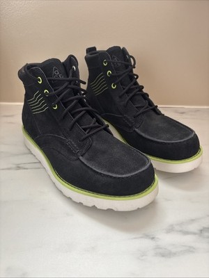 Nike ACG Kingman Boots Mens 9 Black Volt Leather Suede 525387-030 (read Info)