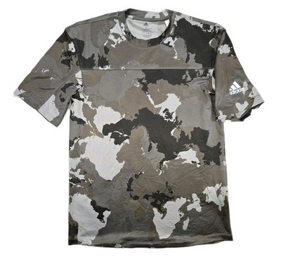 Mens Adidas Performance Fit Short Sleeve Camouflage T Shirt Small Aeroready 