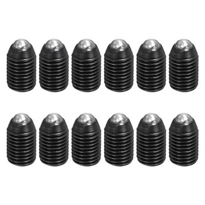 Ball Point Set Screws,M16x25mm Carbon Steel Hex Socket Grub Screw, Pack of 12