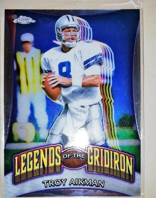 2024 Topps Chrome Legends of the Gridiron Troy Aikman #LOG‑17 – Cowboys Legend - Bild 1 von 2
