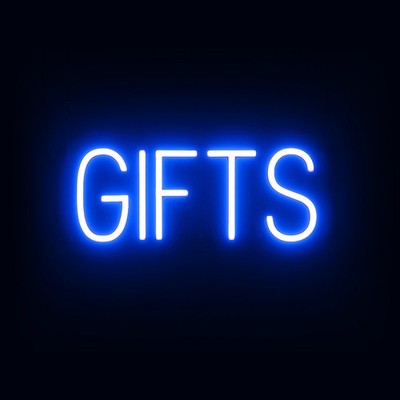 SpellBrite GIFTS Sign | Neon Gifts Sign Look, LED Light | 17.6'' x 6.3''