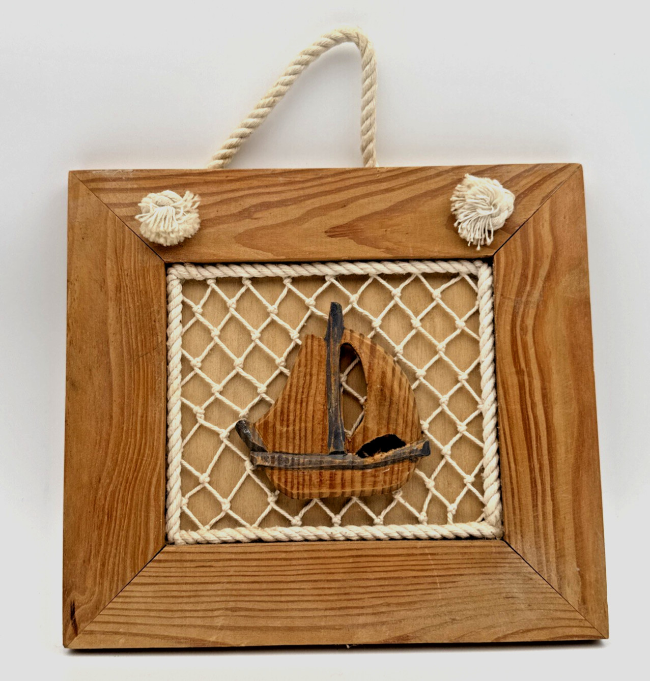 Ombers Int Inc. Nautical Wooden Sailboat Wall Hanging/Shadow Box Product 2030339