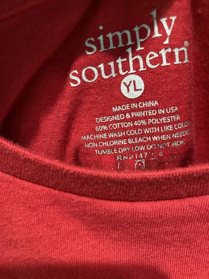 Camiseta Simply, Southern Manga Larga, Tema Navidad Juvenil Talla Grande Foto 3 de 3