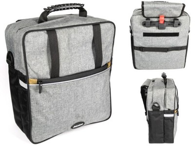 Haberland Work Trip Klickfix Einzel Gepäckträgertasche grau