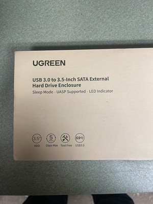 BOGO UGREEN USB 3.0 to 3.5 inch SATA  HD DV ENCLOSURE& SATA converter , IN BOX