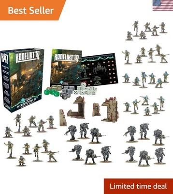 Konflikt '47 Tabletop Miniature Set - Science Fiction Wargaming with 18 Models
