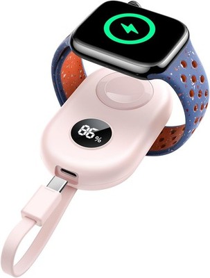 2500mAh Apple Watch Powerbank   Magnetisches Laden, 2-in-1 USB-C Kabel