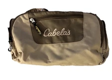 Cabelas Catch All Gear Bag Weather Resistant Tan Polyester 6 Pocket Hunting Fish