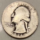 1936-S Washington Quarter 90% Silver San Fransisco