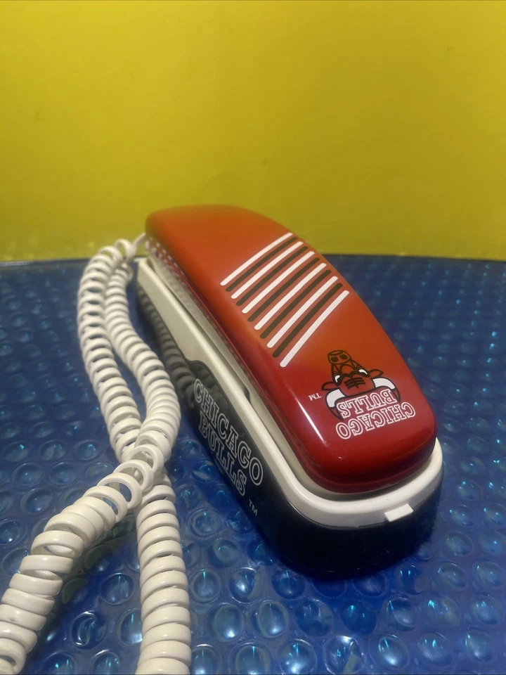 Teléfono residencial Michael Jordan Chicago Bulls RARO 1994 NBA Telko piezas no funcionan Foto 4 de 4