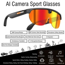 AI Smart Glasses With Camera 8MP 1080P HD Video Recording Translation Eyewear