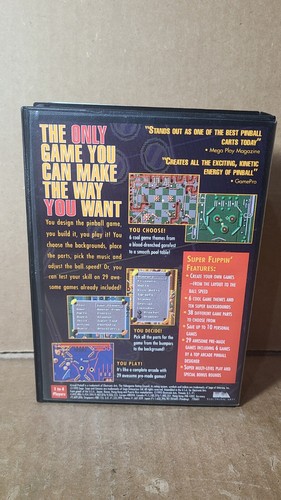 Virtual Pinball (Sega Genesis, 1993) Complete CIB w/ Reg Card & Poster - Picture 5 of 12