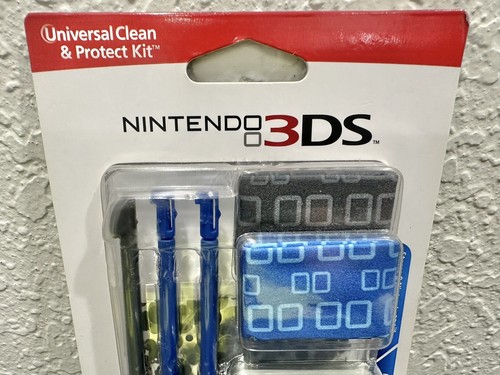 Kit de nettoyage et de protection universel Nintendo DS, 2DS, 3DS neuf bleu/noir - Photo 2/9