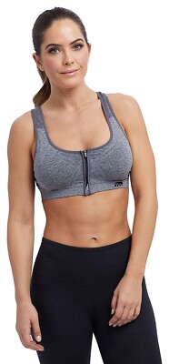 Marika 155411 Women's Annie Seamless Scoop Neck Charcoal Sports
